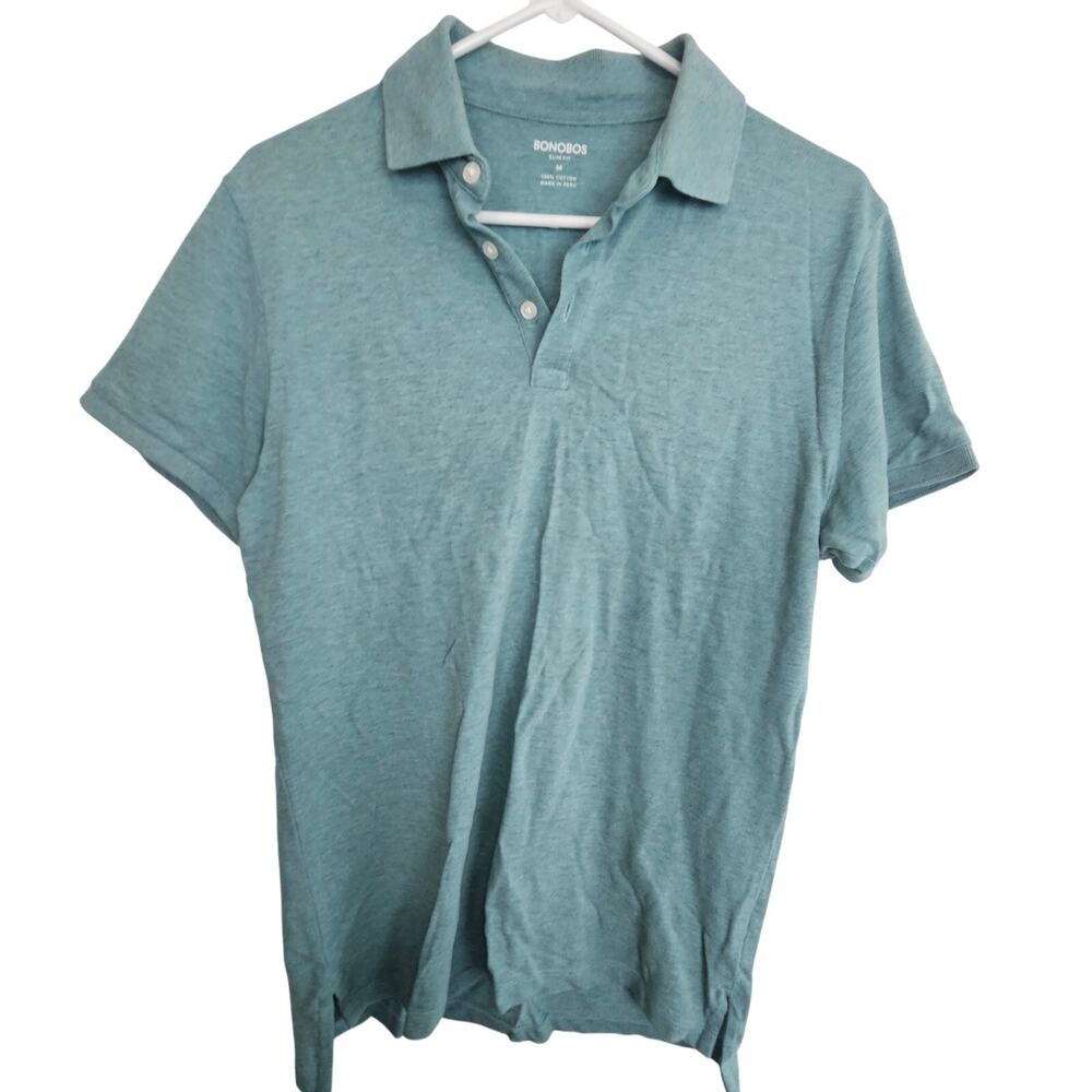 Bonobos Mens Polo Shirt Size M Slim Fit Stretch Business Casual Minimalist Work